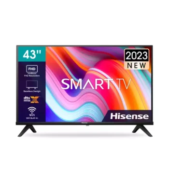 Hisense Smart TV - Bezelless Design, Natural Color Enhancer, Noise Reduction, DTS Virtual X, Vidaa Smart OS, Built-in WiFi 43A4K