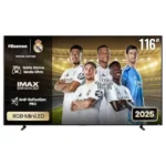 Hisense 116-Inch Class Premium UX Series RGB-MiniLED 4K UHD HDR Google Smart TV - 3D Color Master Pro, Native 165Hz Panel 116UX