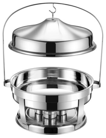 DZW-AS090 – 9.0L Arc Silver Chafing Dish – Luxury Buffetware