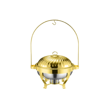DZW-GL080 – 8.0L Golden Lily Chafing Dish – Luxury Buffetware