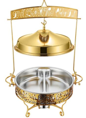 DZW-NA280 – New ABC DES Cover Chafing Dish 8.0L – Stainless Steel Partitioned Buffetware