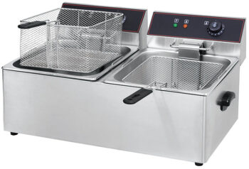 HEF-11L-2 2-Tank 2-Basket Electric Fryer 11+11L - Commercial