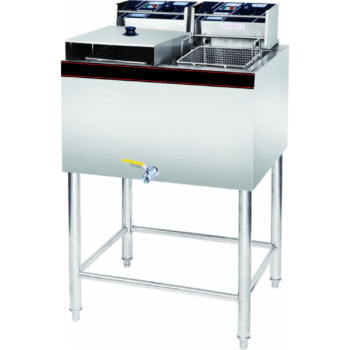 HEF-84 - 28L (1x28L) 1-Tank 2-Basket Electric Fryer - Commercial