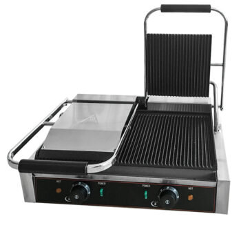 HEG-813 - All Grooved Electric Contact Grill - Commercial