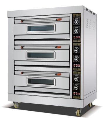 HEO-36 - 3-Deck 6-Tray Electric Oven - Commercial