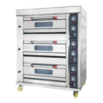 HGB-60Q – 6 Tray – 3 Deck Gas Deck Oven – Commercial