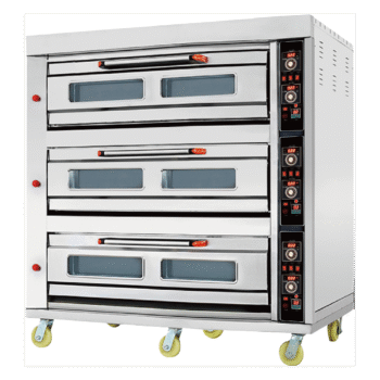 HGB-90Q – 9 Tray – 3 Deck Gas Deck Oven – Commercial