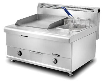 HGG-751 Gas Griddle with Integrated Fryer - Full-Flat Commercial