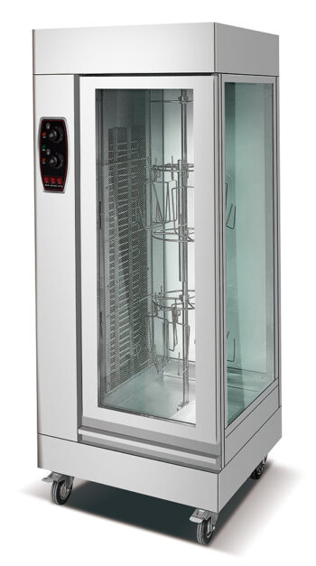 HGJ-306 - Gas Rotisserie with 12 Hangers for 12-24 Chickens - Commercial