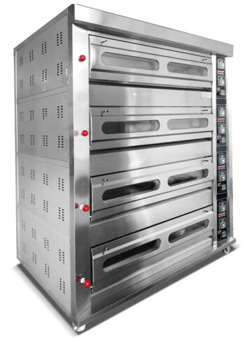 HGO-412 - 4-Deck 12-Tray Gas Oven - Commercial