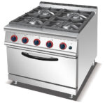 HGR-705A – 4-Burner – Gas Range with Electric Oven – Commercial
