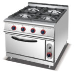 HGR-905 - 4-Burner Gas Range with Oven - Commercial