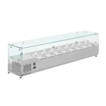 HSL-1500 - 7x1/4 GN Static Cooling Salad Bar - Commercial