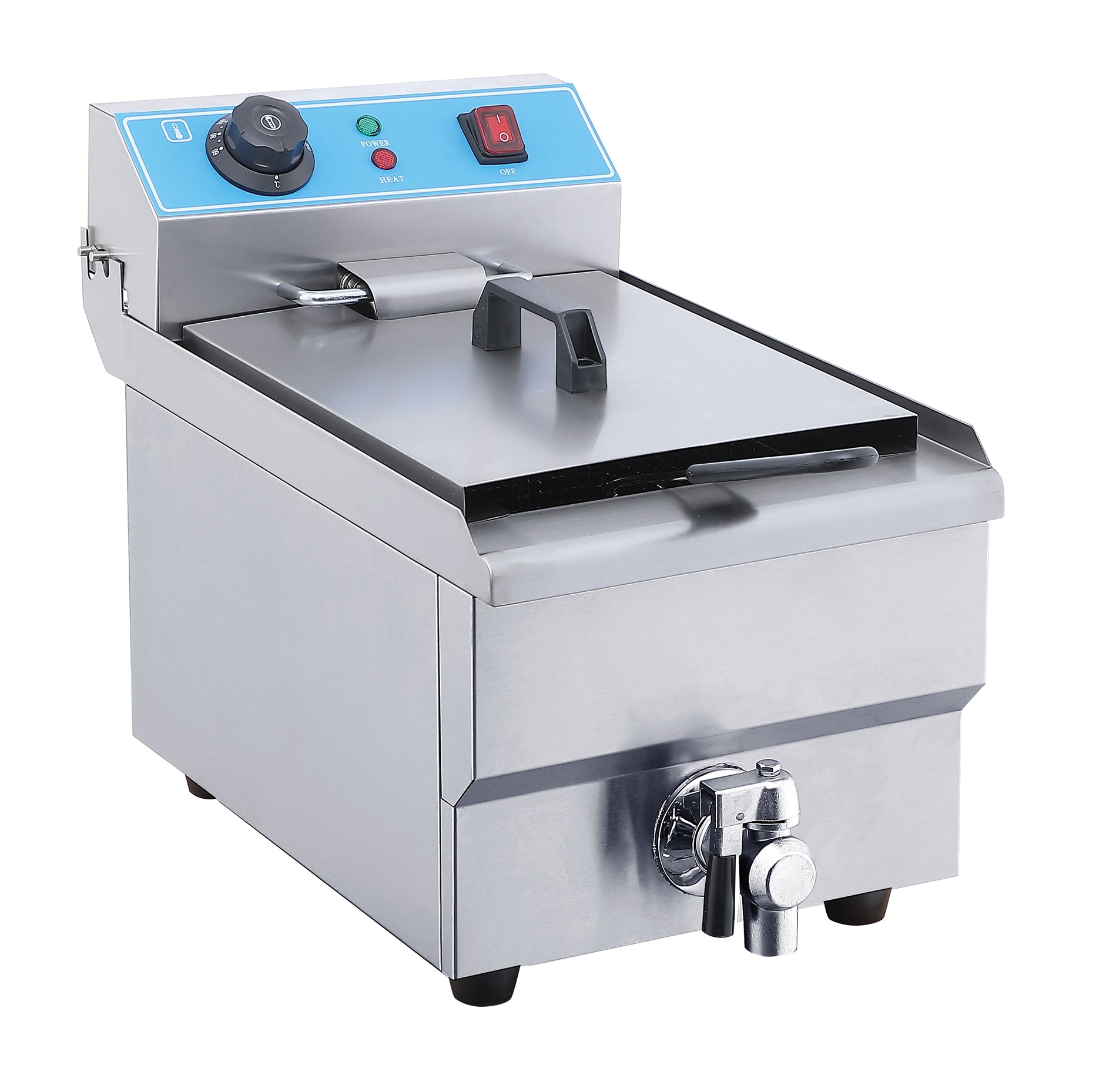 WG-101V.jpg WG-101V – 10L Electric Fryer – Commercial Single Tank - Image 1