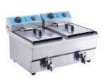 WG-102V – 10L+10L Electric Fryer – Commercial Double Tank