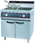 WG-26-2 – 30L+30L Vertical Electric Double-Tank Fryer (4 Baskets) – Commercial