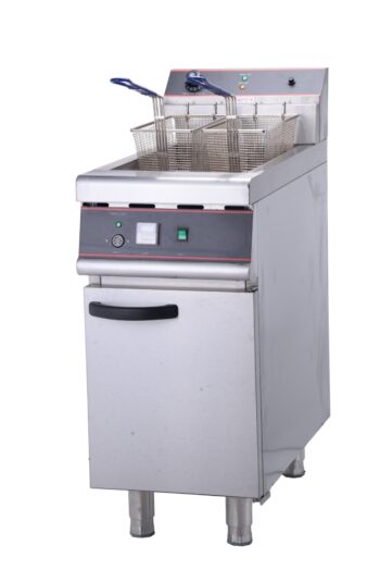 WG-26-2 – 30L+30L Vertical Electric Double-Tank Fryer (4 Baskets) – Commercial