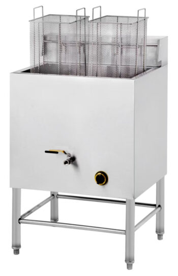 WG-75 – 15+15L Vertical Gas Fryer (Double Tank) – Commercial