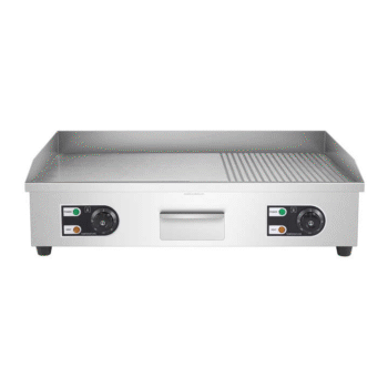 WG-822 - Half Grooved Half Flat Electric Griddle - Commercial
