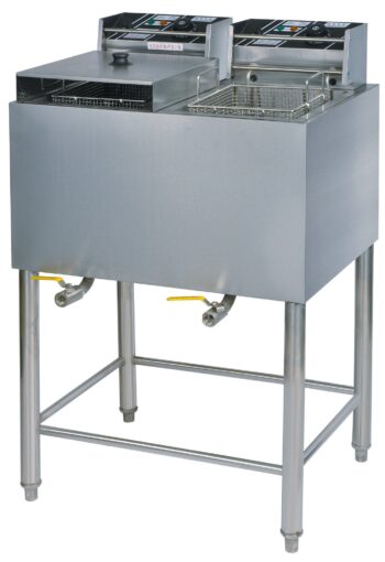WG-85 – 14L+14L Vertical Electric Double-Tank Fryer (2 Baskets) – Commercial