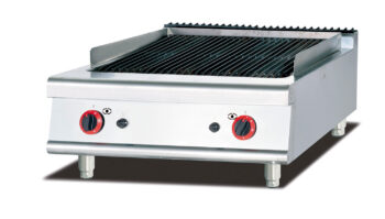 WG-GB-789-1 – 54,592 BTU – Countertop Gas BBQ Lava Rock Grill – Commercial