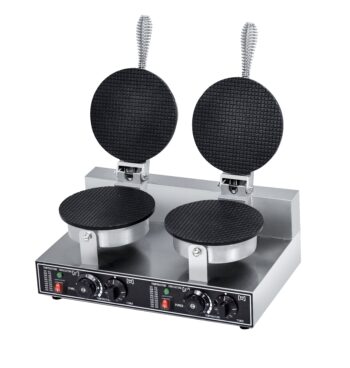 WG-HF-2XG – Dual 20.9cm Plate Cone – Waffle Baker – Commercial