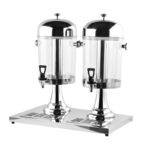 WG-Q16 – 8L+8L – Juice Dispenser (Silver Double) – Commercial