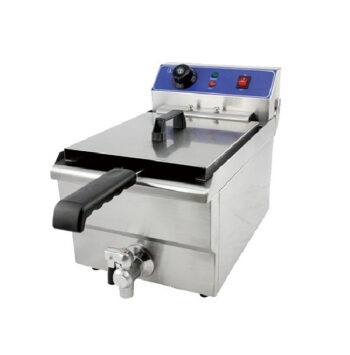 HEF-101V 10L Electric Deep Fryer With Oil Tap - Commercial