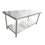 2-Layer Stainless Steel Work Table – SS201 – 1200x600x800mm – Commercial