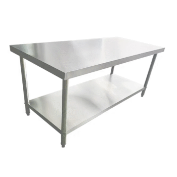 2-Layer Stainless Steel Work Table – SS201 – 1200x600x800mm – Commercial