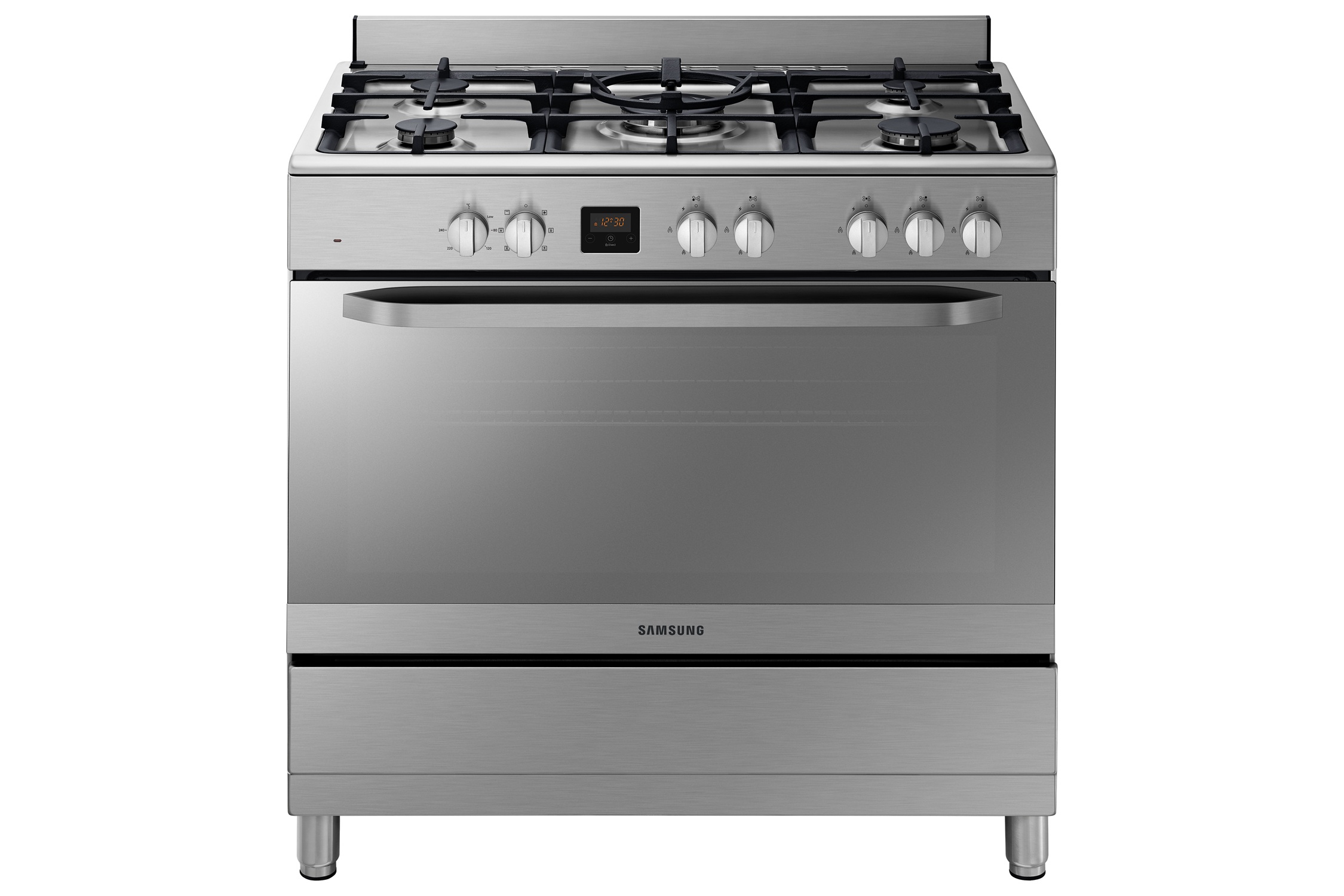 Samsung Cooker NY90T5010SS/FA 95L Electric Oven with 5 Gas Burner with Triple Flame Work Plate Samsung Cooker NY90T5010SS/FA 95L Electric Oven with 5 Gas Burner with Triple Flame Work Plate - Image 1