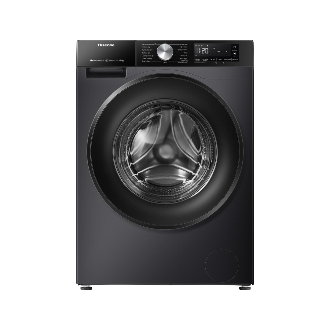 Hisense 10.5KG Wash & 6KG Dry Smart Front Load Washing Machine (Model No: WD3S1042BB) Hisense 10.5KG Wash & 6KG Dry Smart Front Load Washing Machine (Model No: WD3S1042BB) - Image 1
